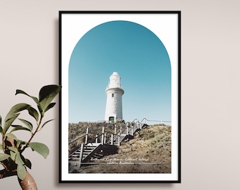 Bathurst Lighthouse Rottnest Island Travel Poster, Western Australia, Wadjemup, Australian Coastal Photography Print