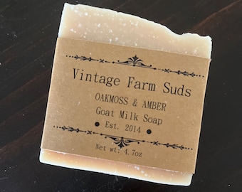 Oakmoss and Amber Goat Milk Soap