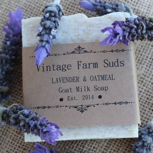 Lavender & Oatmeal Goat Milk Soap