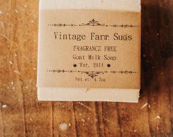 Fragrance Free Goat Milk Soap