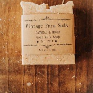 Oatmeal & Honey Goat Milk Soap