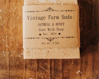 Oatmeal & Honey Goat Milk Soap