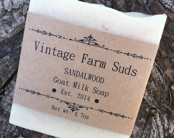 Sandalwood Goat Milk Soap