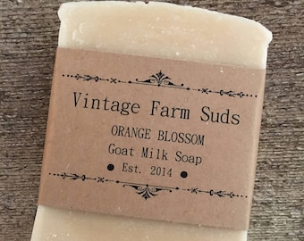 Mydło z mleka koziego z kwiatem pomarańczy