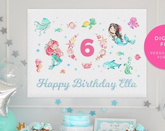 Mermaid party  decor  Etsy