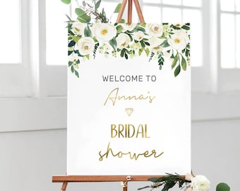 bridal shower sign etsy