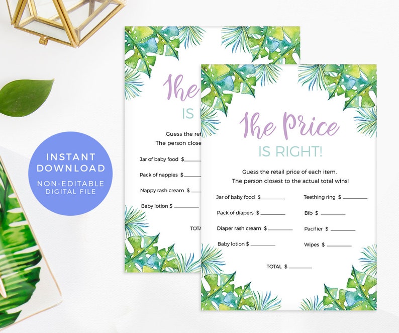 Image Of The Price Is Right Baby Shower Game Uk Printable Free
