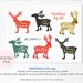Gift Tags. Reindeer. Download Printable Christmas Winter - Etsy