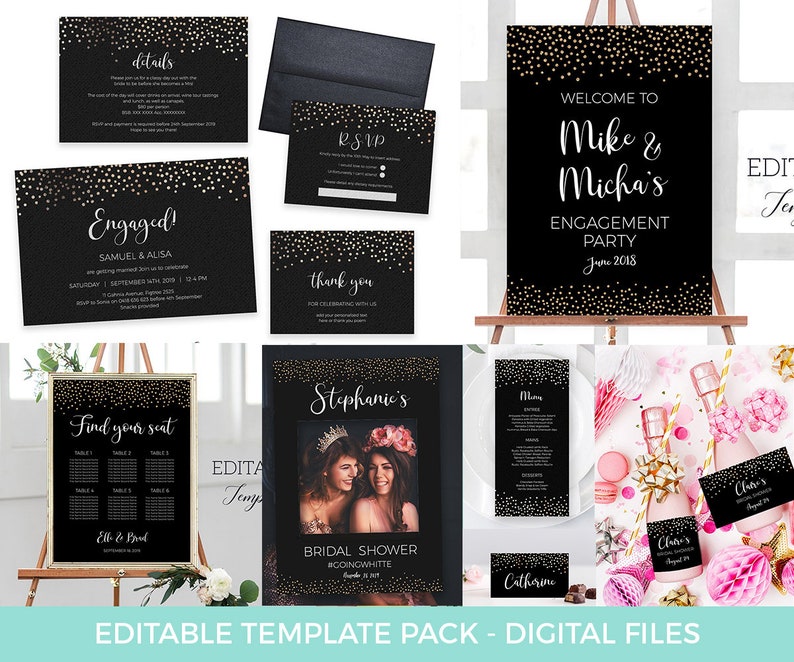 21st Birthday Photo Booth Frame Prop TEMPLATE Black Gold Etsy UK