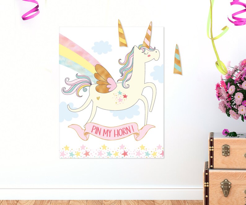 unicorn name games printable unicorn name poster whats your etsy