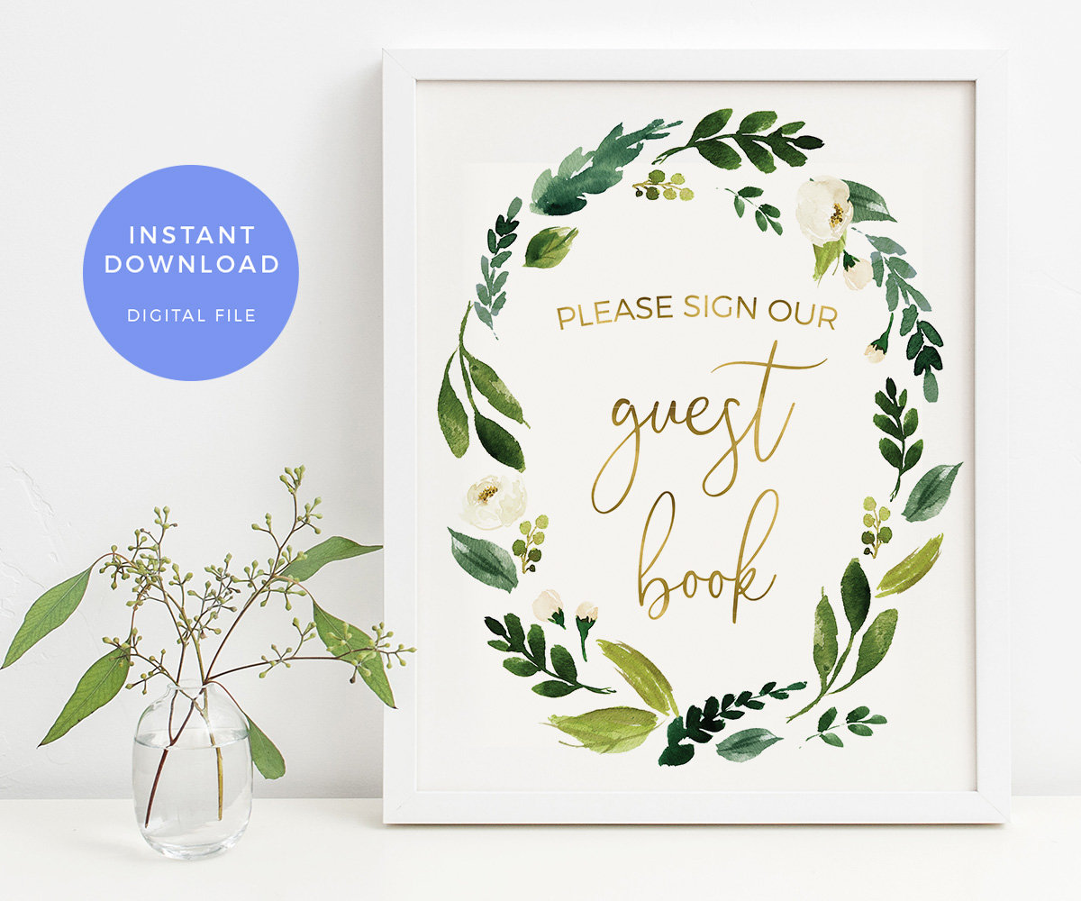 Love is Sweet Sign PRINTABLE. Greenery Sweet Treats Baby | Etsy