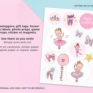 Ballet Party Favors Sign Printable Ballet Favors Sign Girls - Etsy