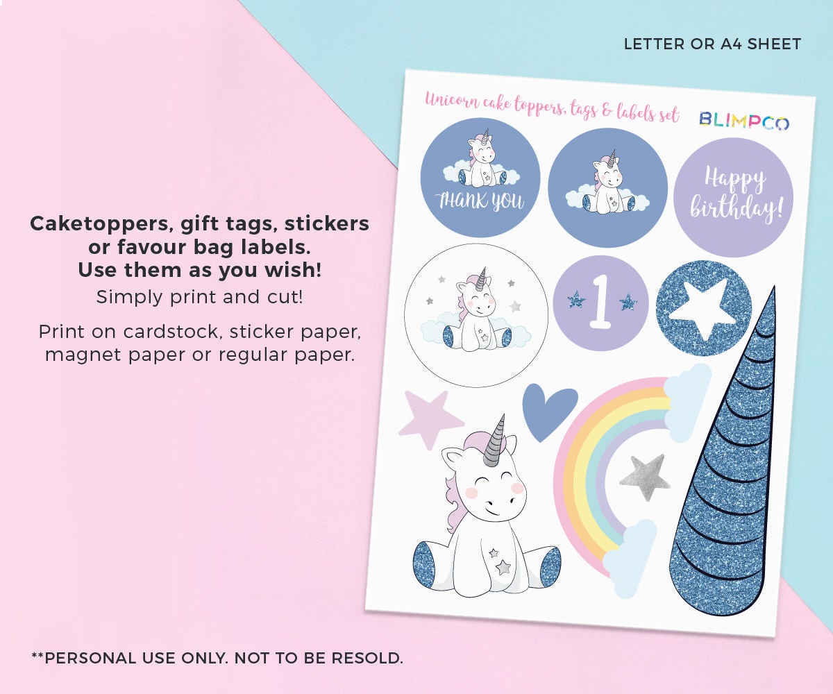 unicorn bottle labels printable water bottle label unicorn etsy