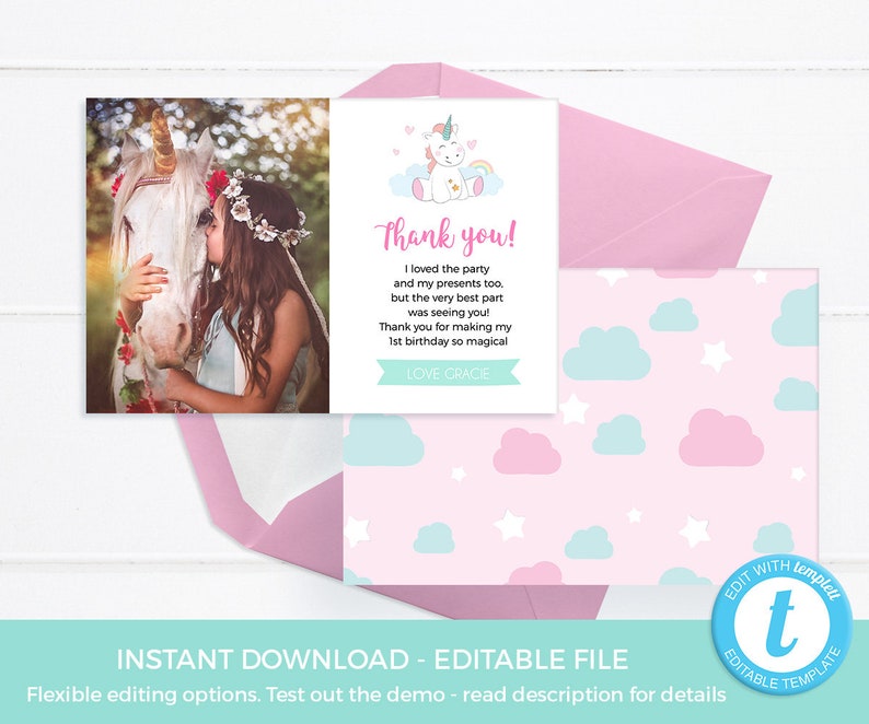 Unicorn Food Labels TEMPLATE Unicorn Place Cards EDITABLE - Etsy
