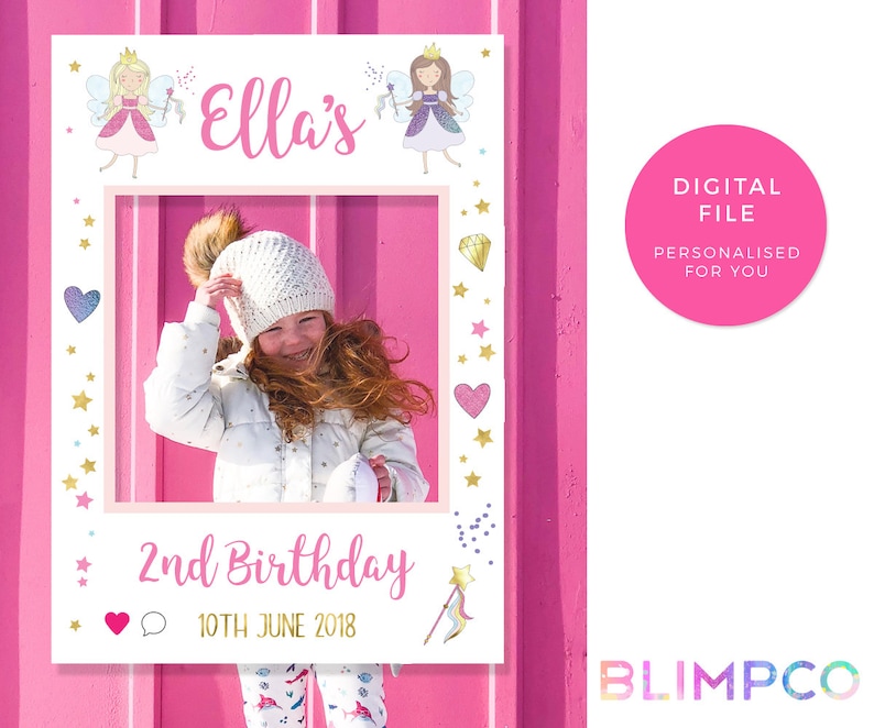 Princess party labels PRINTABLE Princess favour bag labels girls party labels pdf cake toppers party bag labels digital party stickers