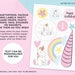 Unicorn Paper Garland Flag Bunting PRINTABLE Unicorn Flag - Etsy