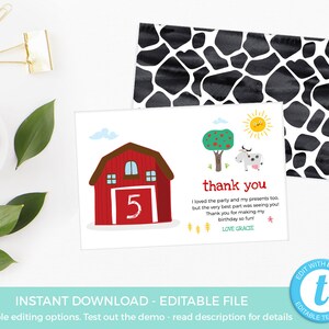 Farm Party Decor Set EDITABLE Templates, Printable Barnyard Sign, Farm ...