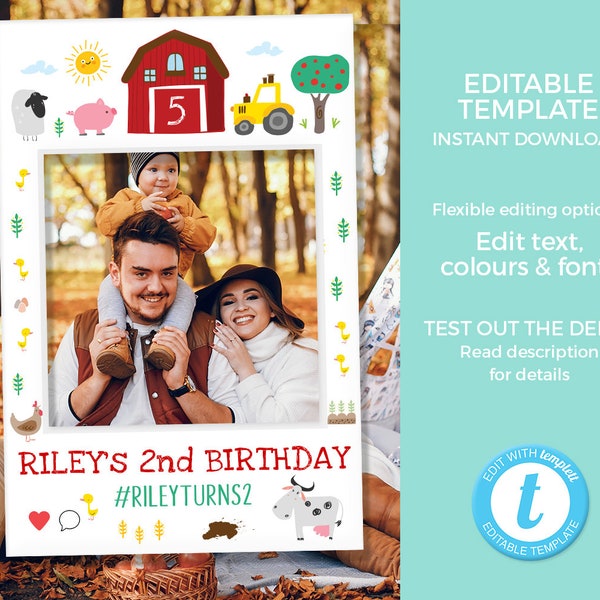 Barnyard Photobooth Template Etsy barnyard-photobooth-template-etsy