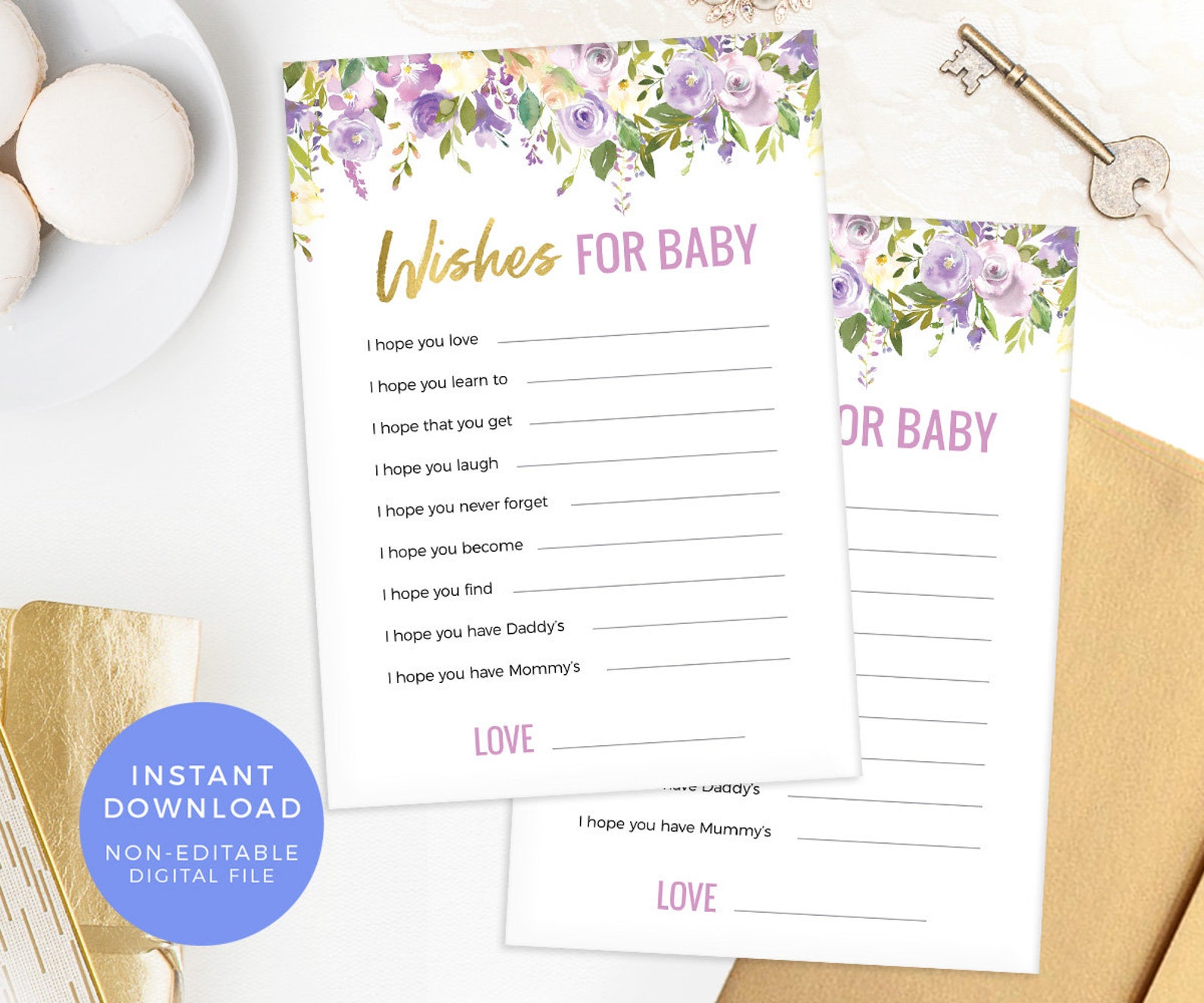 Who Knows Mommy Best Game PRINTABLE Floral Purple Mummy Best | Etsy