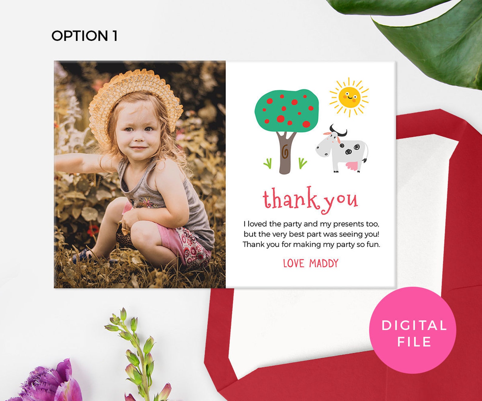 Farm thank you cards PRINTABLE Barnyard thank you cards | Etsy