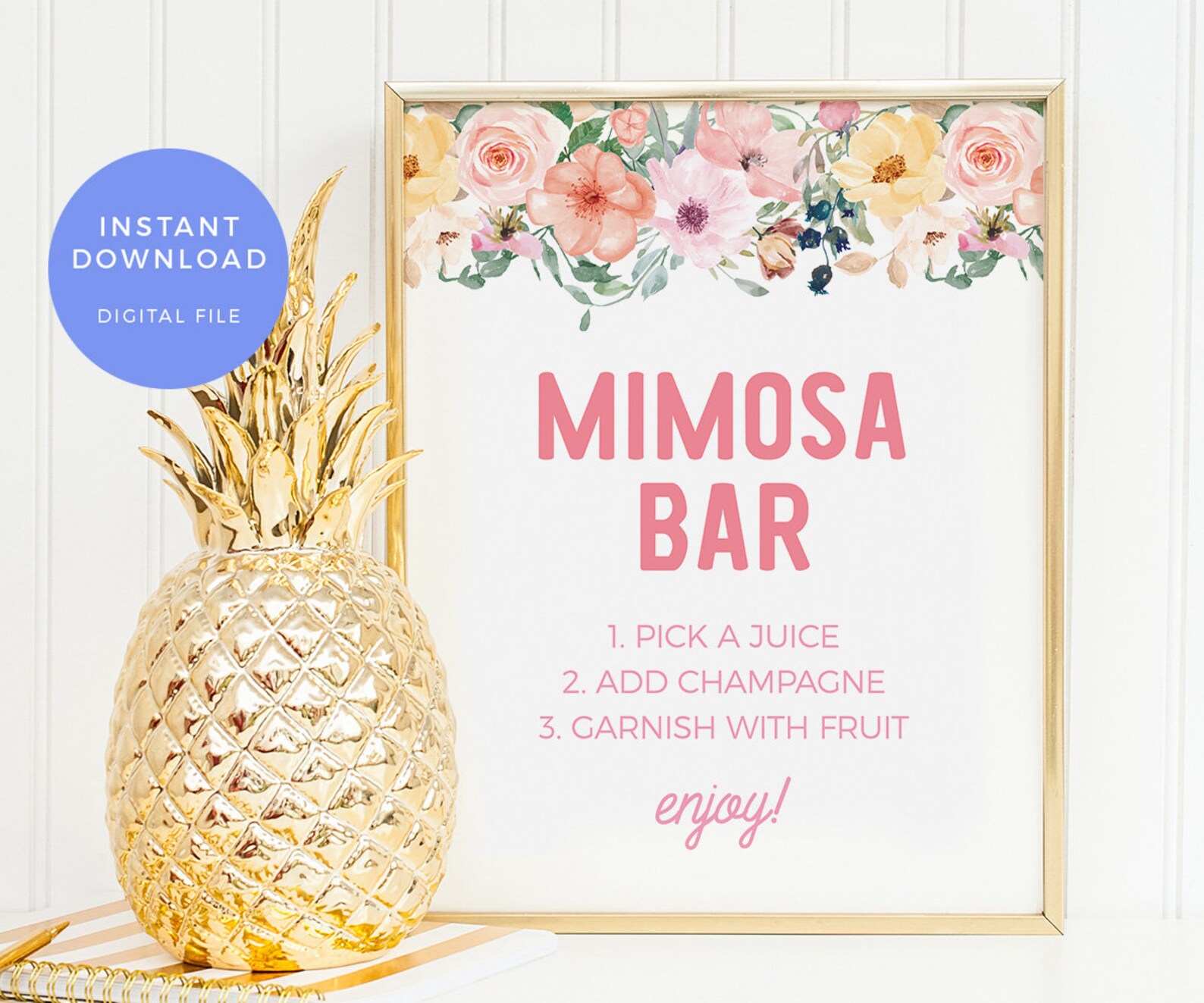 Mumosa sign PRINTABLE. Summer Momosa Baby shower sign INSTANT | Etsy