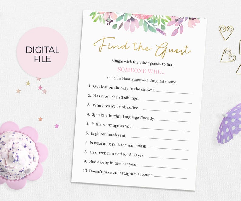 Mommy or Daddy Game Printable Floral Mummy or Daddy Baby | Etsy