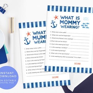 My Water Broke Game PRINTABLE Nautical Baby Shower Game - Etsy