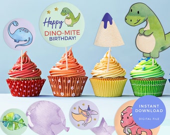 Dinosaur party labels, Printable Dinosaur cake toppers, Dinosaur cupcake topper Dinosaur labels Dinosaur favour bag labels Dinosaur birthday