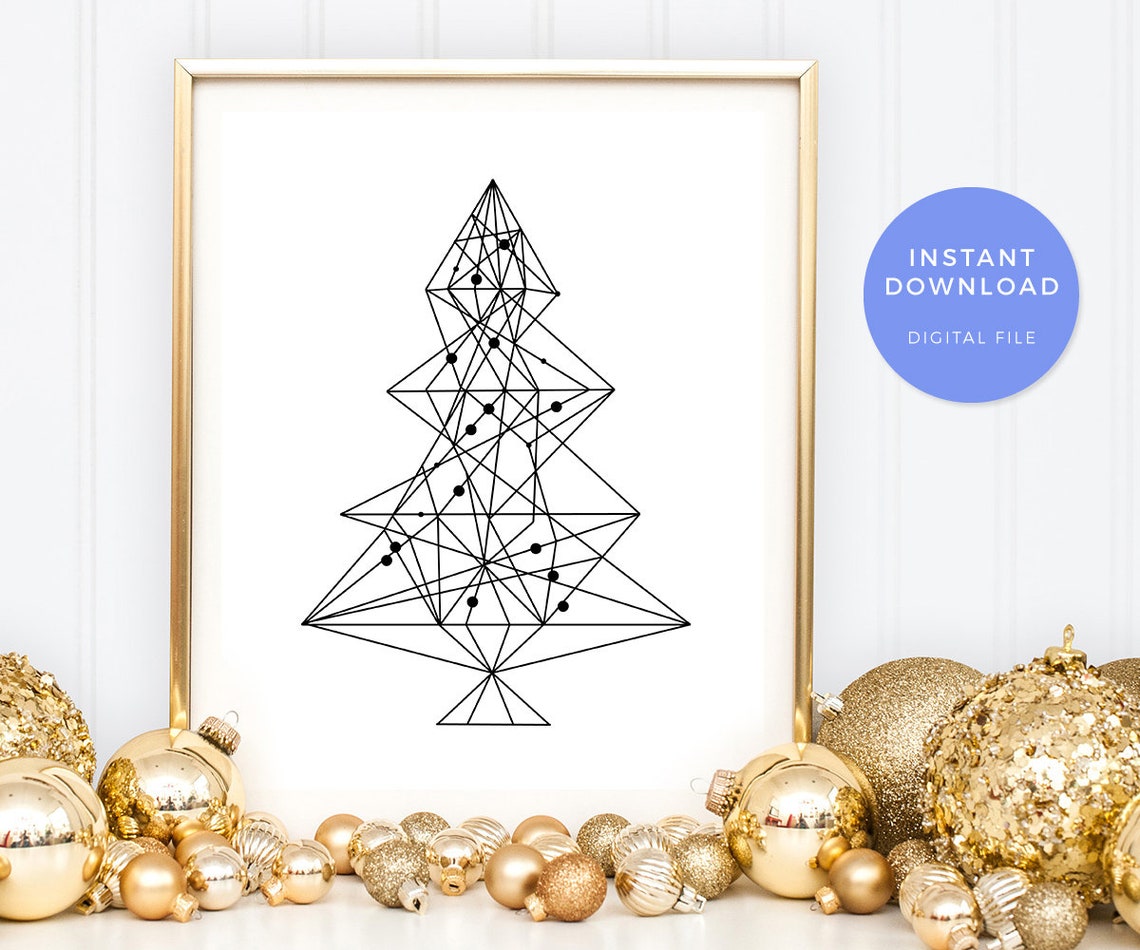 Christmas Printable Christmas Art Print Digital Download Xmas | Etsy