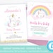 Baby Shower Book Request Card TEMPLATE PRINTABLE Unicorn - Etsy