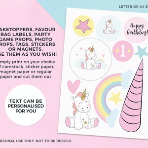 Unicorn Name Sign Printable, Unicorn Name Games, Unicorn Name Poster ...