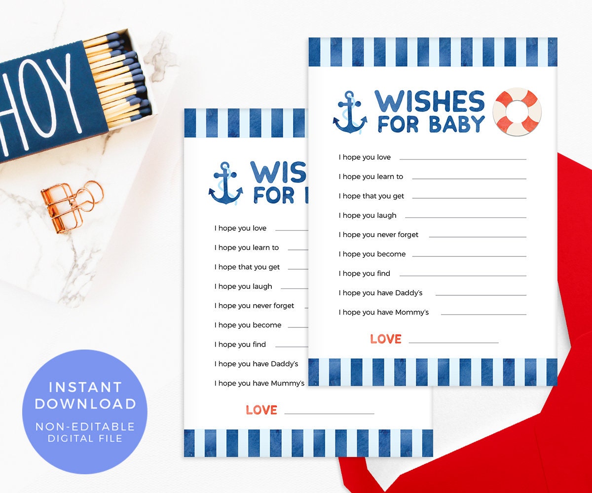 My Water Broke Game PRINTABLE Nautical Baby Shower Game | Etsy
