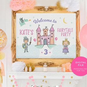 Fairytale Game PRINTABLE, Princess Party Decoration INSTANT DOWNLOAD ...