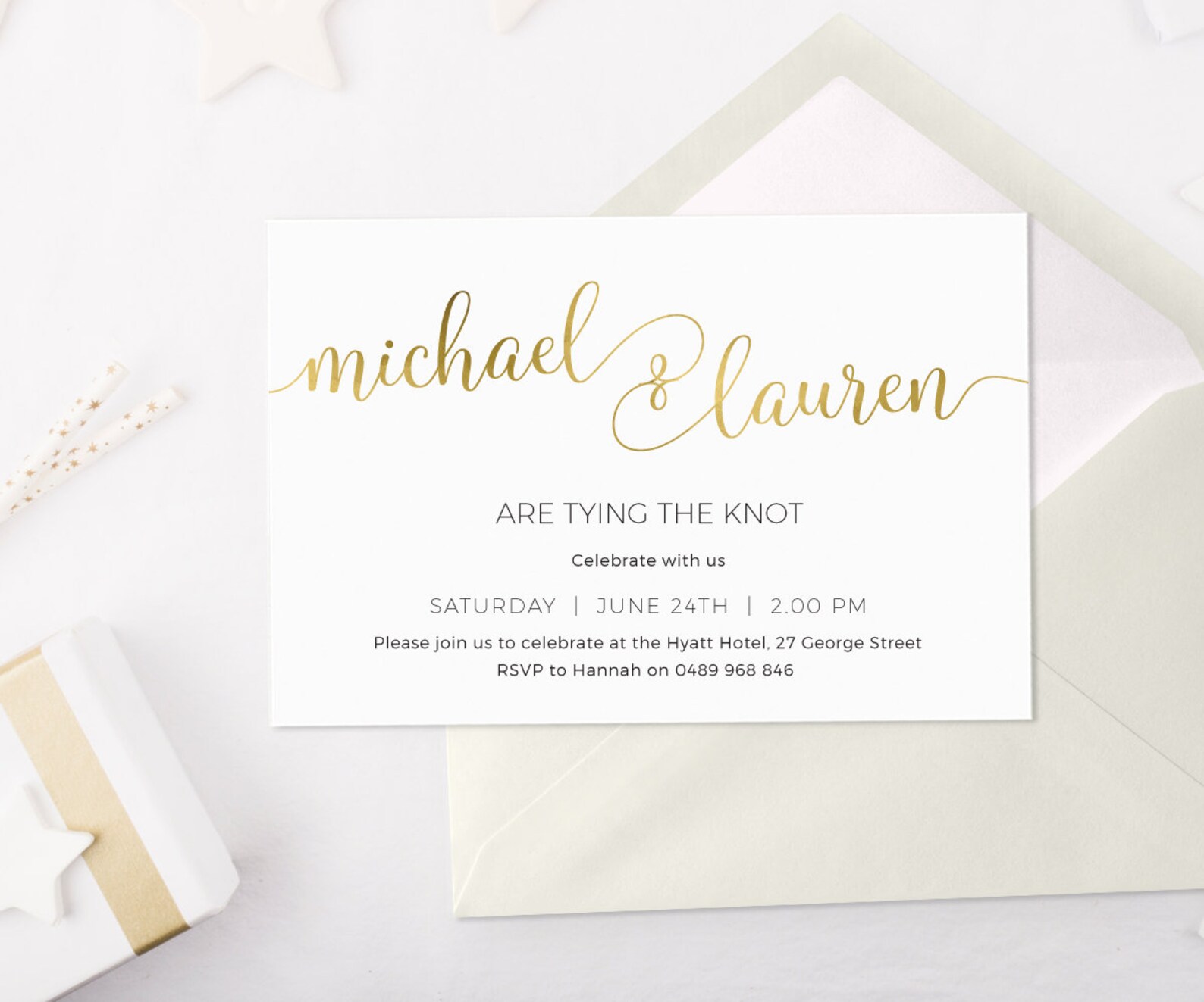 Engagement Thank You Cards PRINTABLE Gold Thank You Cards Etsy