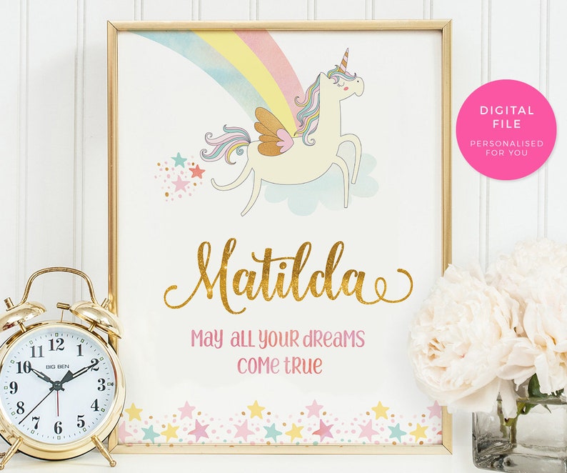 Unicorn nursery decor PRINTABLE Be a unicorn in a field of horses wall art, INSTANT download Kids art print, Nursery wall art, bedroom decor image 5