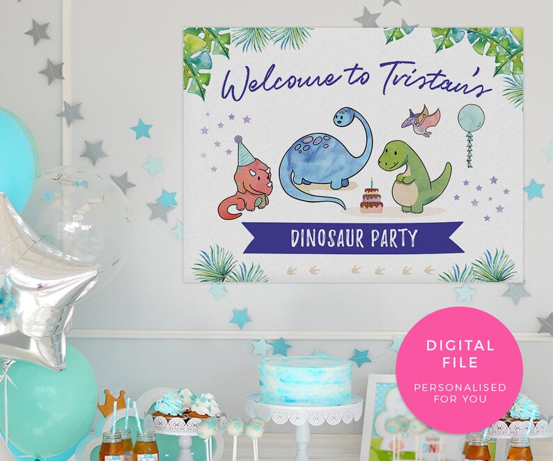 Dinosaur name sign Printable, Dinosaur name Games, Dinosaur name poster, Whats your dinosaur name sign, Dinosaur Games Dinosaur decorations image 7