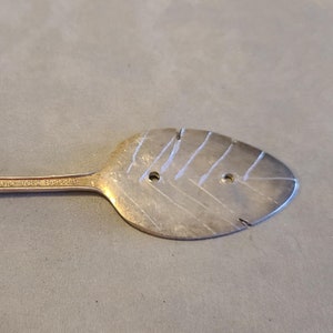 Vintage Spoon Leaf Coat Hook Vintage Silverware Upcycled Hooks