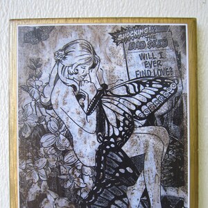 Chad Dugas Original 2003 NYC Street Art Photography. Faile Pixie. Industrial Urban Abstract Dorm Wall Art Decor.  hermosa decadencia.  hecho a mano