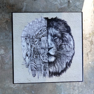 Original Chad Dugas Art.  Fotografía de arte callejero de París Ardif.   Industrial Urban Abstract Dorm Wall Art.  hermosa decadencia.  hecho a mano.