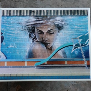 Original Chad Dugas Art.  Fotografía de arte callejero de París.   Industrial Urban Abstract Dorm Wall Art.  Decaimiento hermoso abstracto.  hecho a mano.