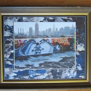 NYC Graffiti Original Street Art Photography Buddha Banksy Swoon Obey Faile Wall Art Chad Dugas Urban Doze Green Industrial Salvage Unique