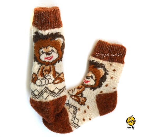 Baby children wool socks 16 cm Hand knitted baby children socks Handmade socks Wool socks Warm socks 4-6 year old children 16 cm long foot
