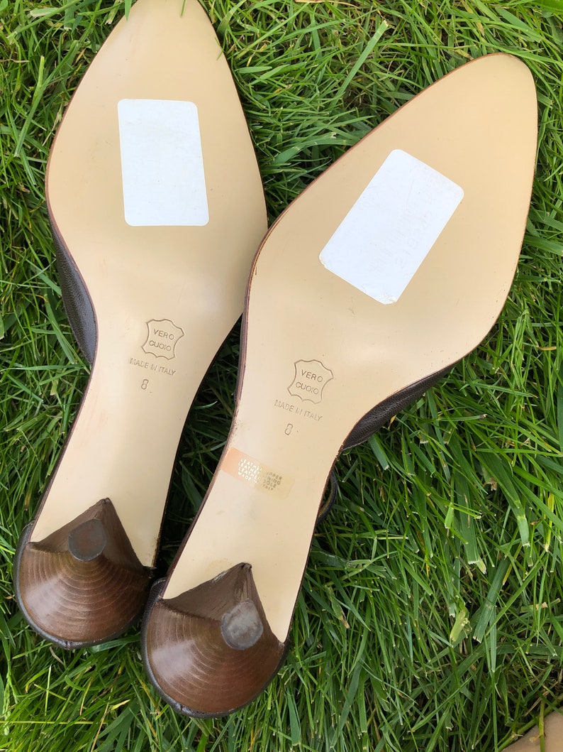 1980s Kenneth Cole T-Strap Shoes Vintage Shoes Women Chocolate Brown Shoes Shoes Size 8