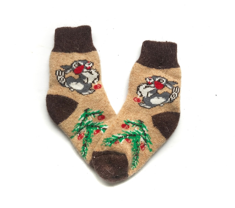 Christmas Tree Socks Soft Socks Cool Socks Winter Socks Warm Socks Hand Knit Socks White Socks Hand Knitted Socks Wool Knitted Socks