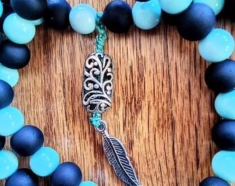 vibrant wrap necklace
