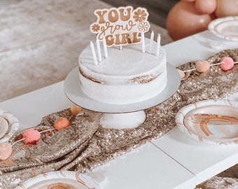 Hippie Cake Topper Etsy