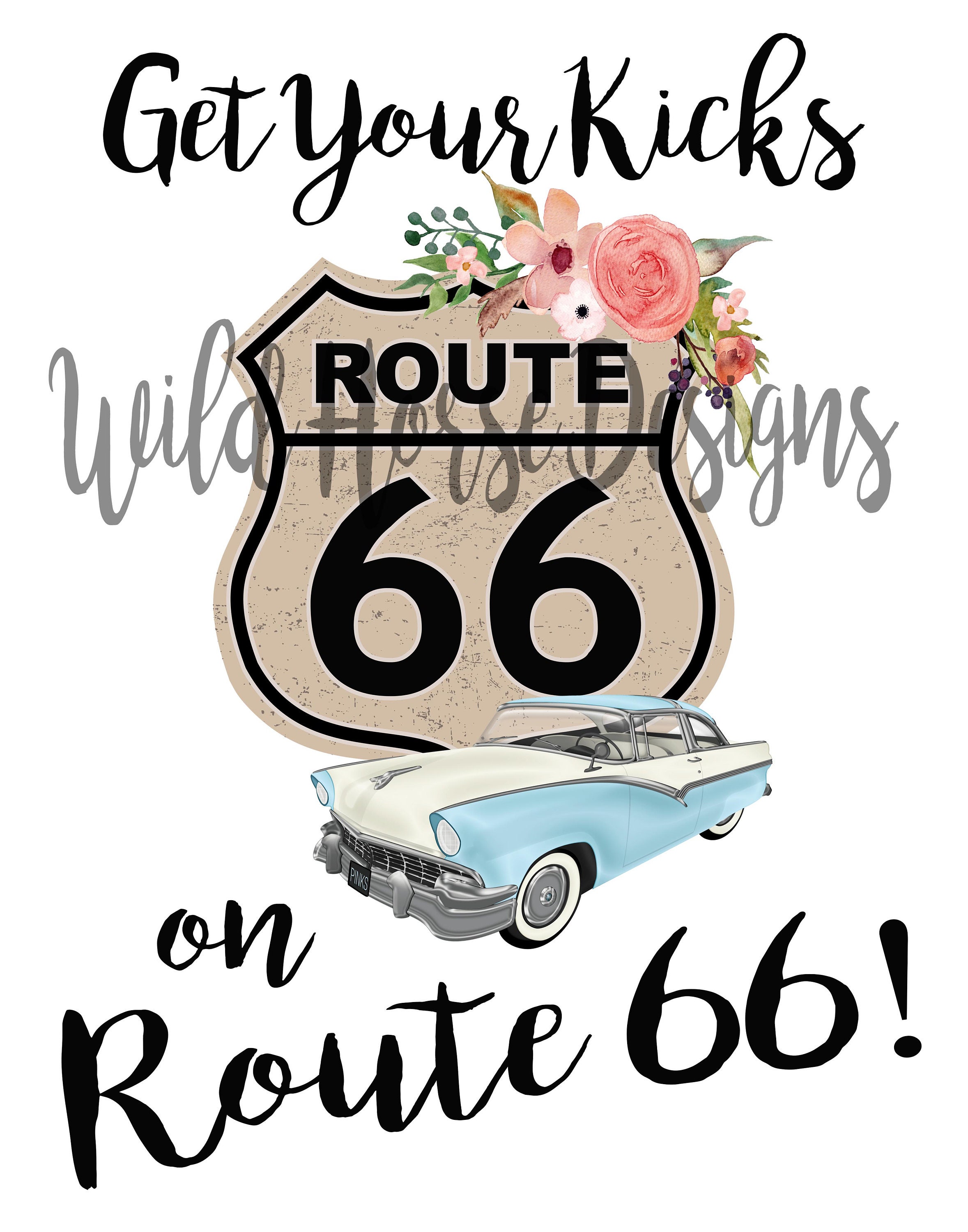 Get Your Kicks On Route 66 | Etsy