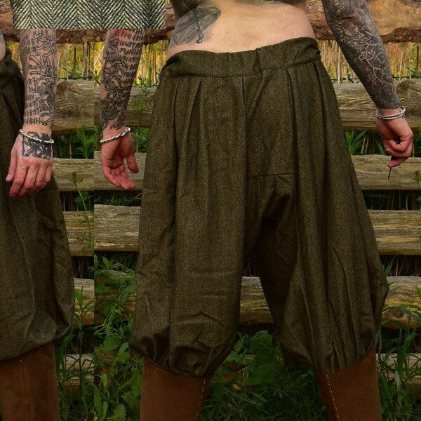 Woolen viking trousers, baggy pants, baggy trousers, Viking baggy pants Hedeby pants