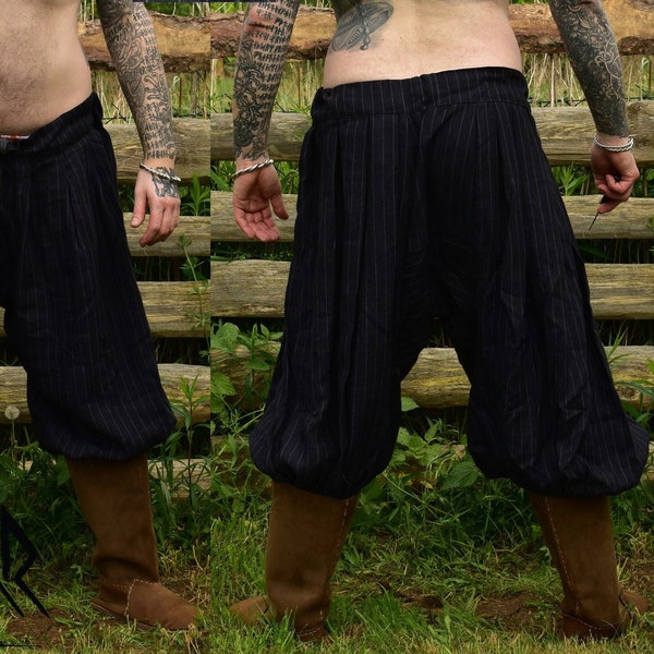 Linen viking trousers, baggy pants, baggy trousers, Viking baggy pants Hedeby pants