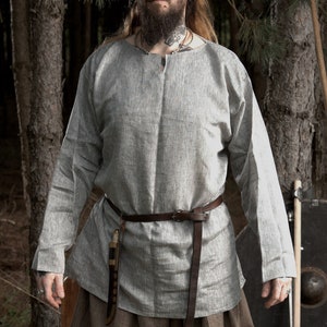 Viking simple linen shirt,